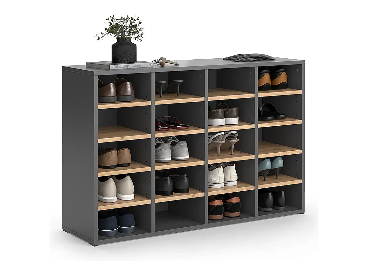 Schuhschrank carvalho goldkraft 104x33x65.5 lysander