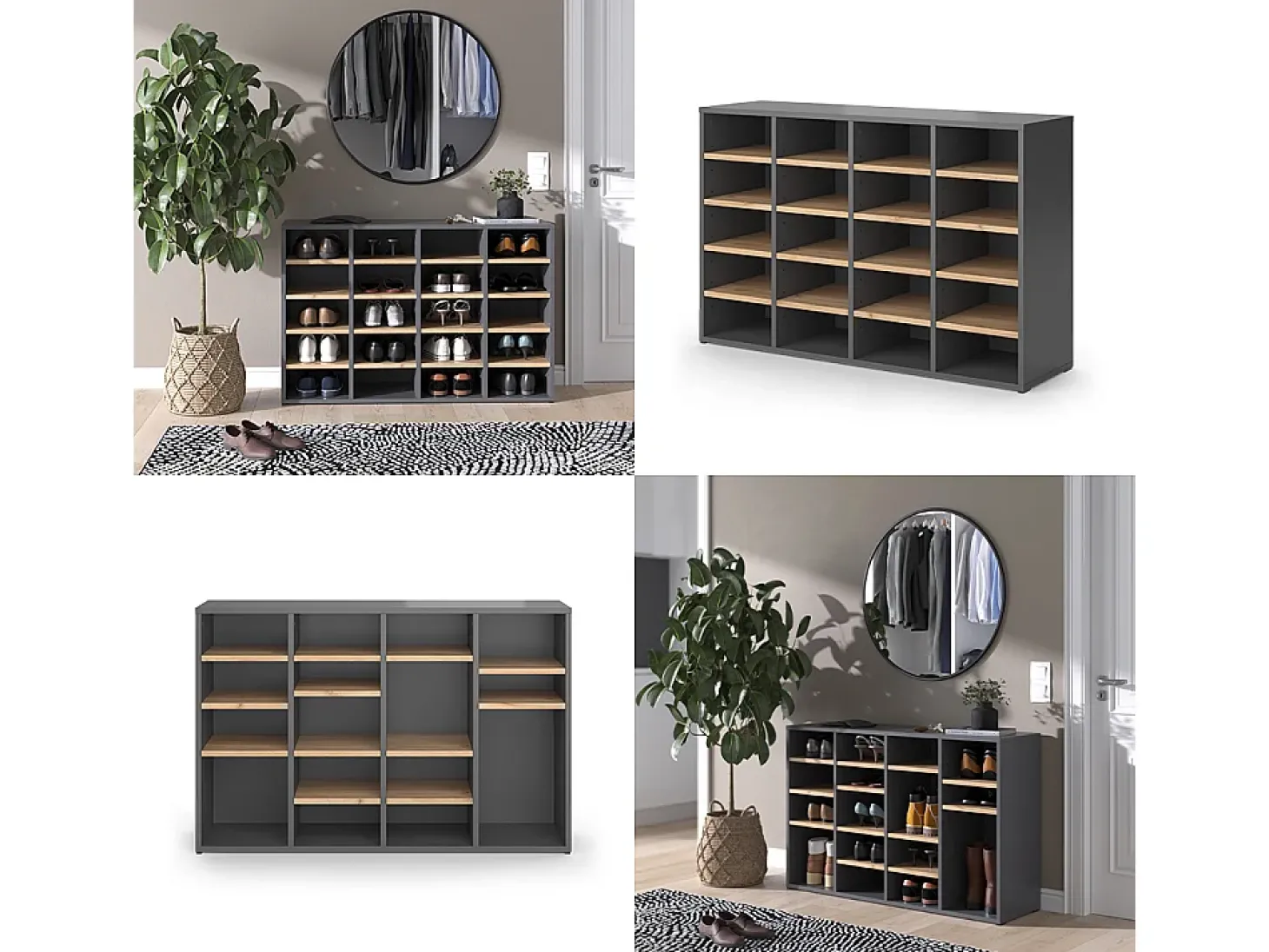 Schuhschrank carvalho goldkraft 104x33x65.5 lysander