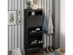 Schuhschrank preto 60x23.5x153 aron