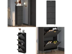 Schuhschrank preto 60x23.5x166.7 helge