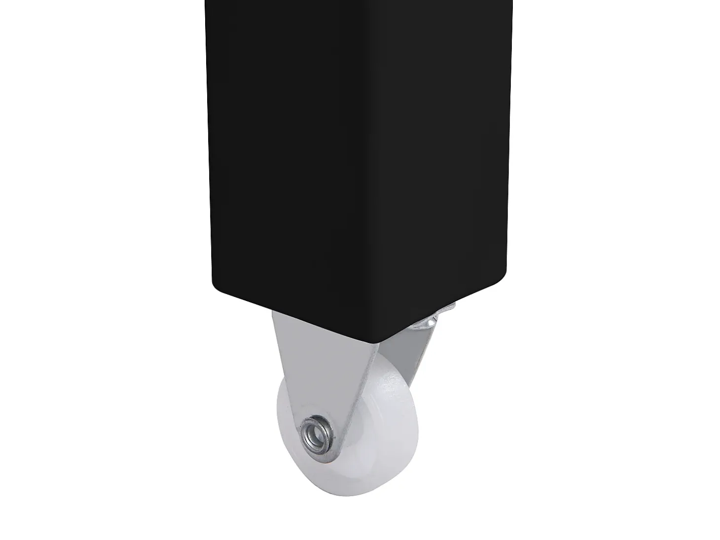 Secretária consola extensível com 2 gavetas preto e efeito mármore branco - LOAVIA