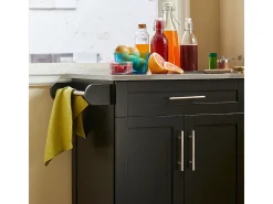 SoBuy armário de cozinha, carrinho de cozinha, carrinho de cozinha com rodas FKW110-SCH