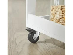 SoBuy armário de cozinha, carrinho de cozinha, carrinho de cozinha com rodas FKW75-WN