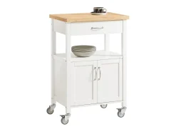 SoBuy armário de cozinha, carrinho de cozinha, carrinho de cozinha com rodas FKW22-WN