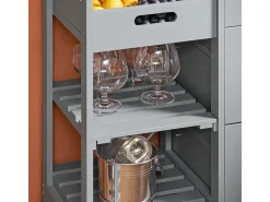 SoBuy armário de cozinha, carrinho de cozinha, carrinho de cozinha com rodas FKW79-HG