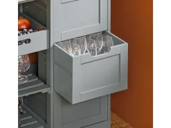 SoBuy armário de cozinha, carrinho de cozinha, carrinho de cozinha com rodas FKW79-HG