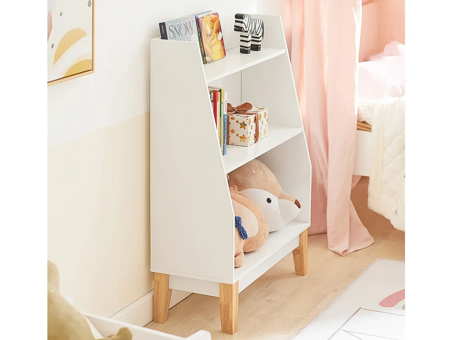 SoBuy armário de criança, armário de livros infantis, armário infantil KMB47-W