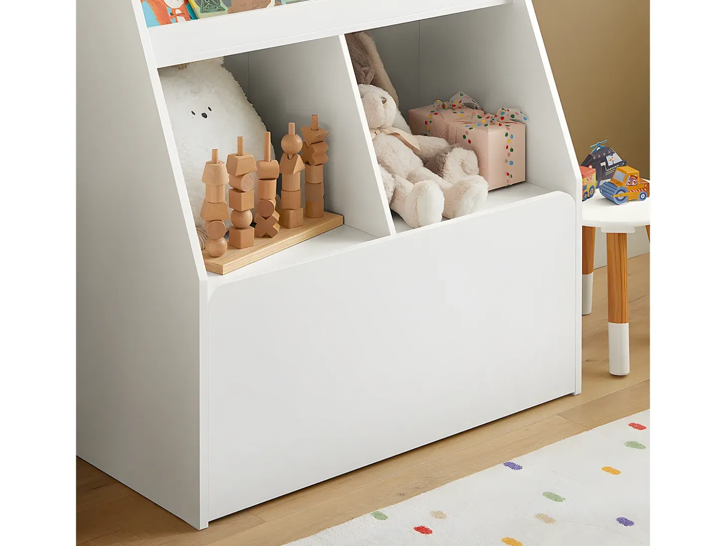 SoBuy armário de criança, armário de livros infantis, armário infantil KMB83-W
