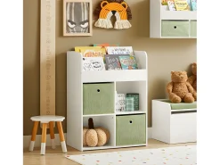 SoBuy armário de criança, armário de livros infantis, armário infantil KMB79-W