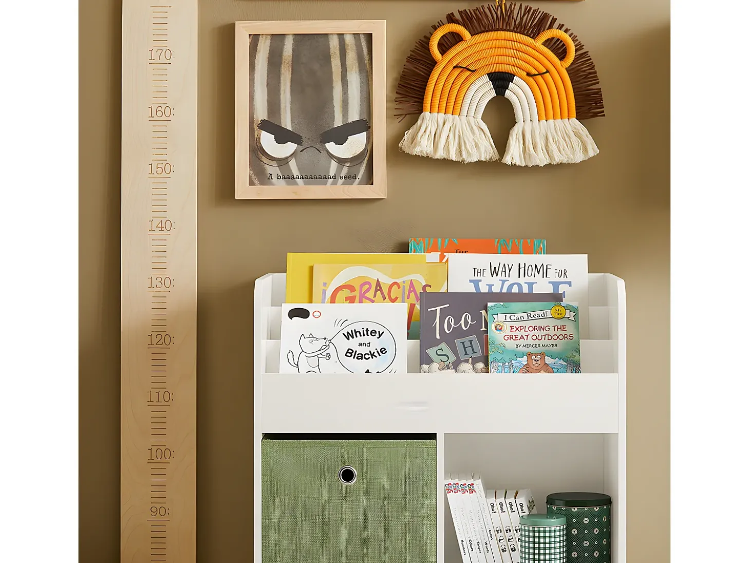 SoBuy armário de criança, armário de livros infantis, armário infantil KMB79-W