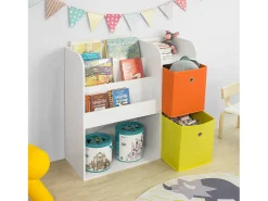 SoBuy armário de criança, armário de livros infantis, armário infantil KMB37-W
