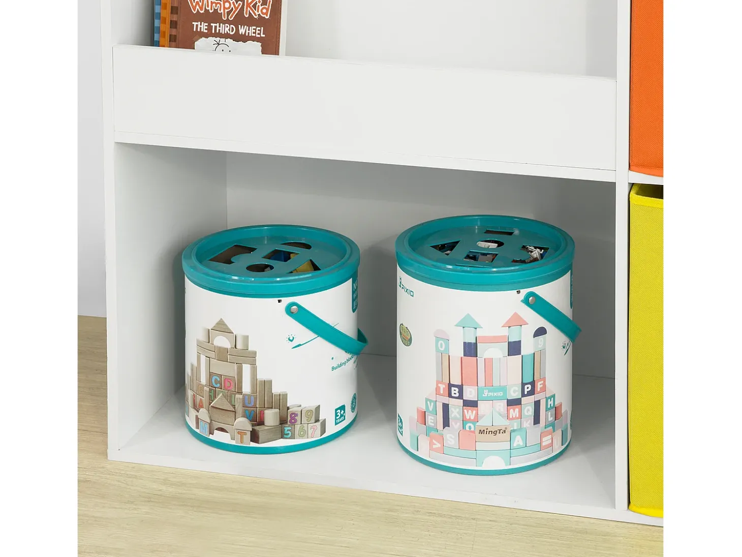 SoBuy armário de criança, armário de livros infantis, armário infantil KMB37-W