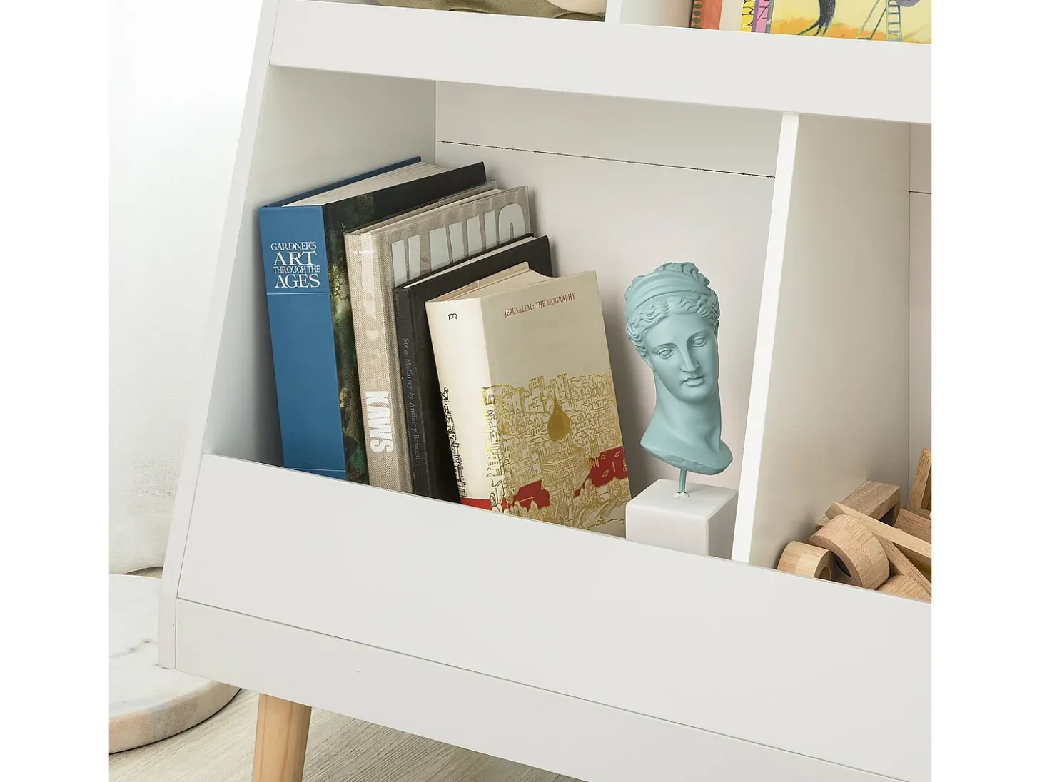 SoBuy armário de criança, armário de livros infantis, armário infantil KMB19-W