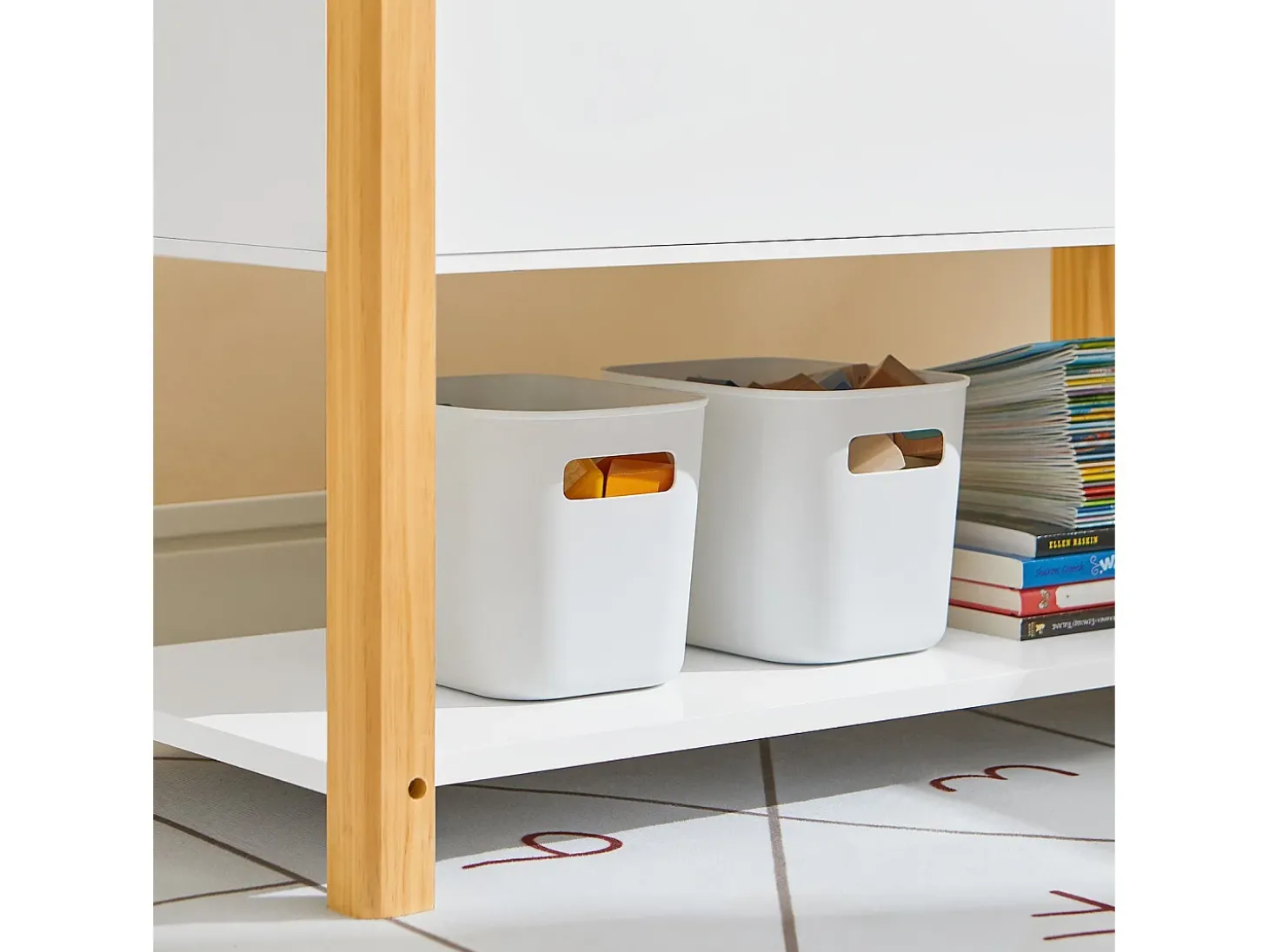 SoBuy armário de criança, armário de livros infantis, armário infantil KMB35-W