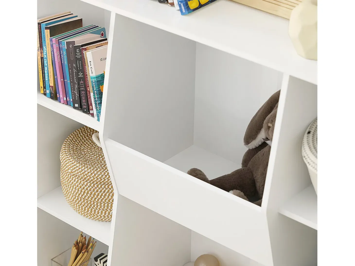 SoBuy armário de criança, armário de livros infantis, armário infantil KMB55-W
