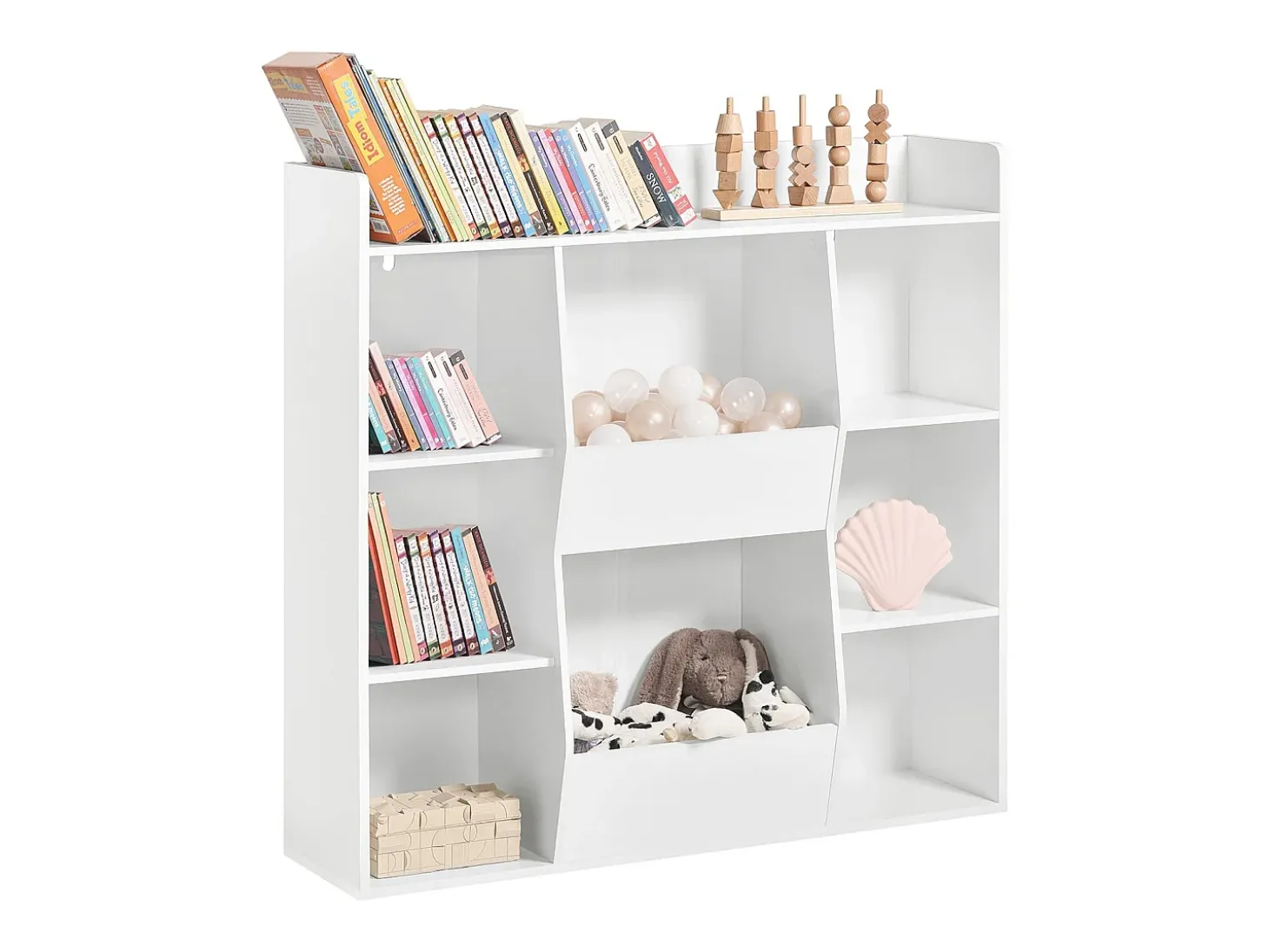 SoBuy armário de criança, armário de livros infantis, armário infantil KMB55-W