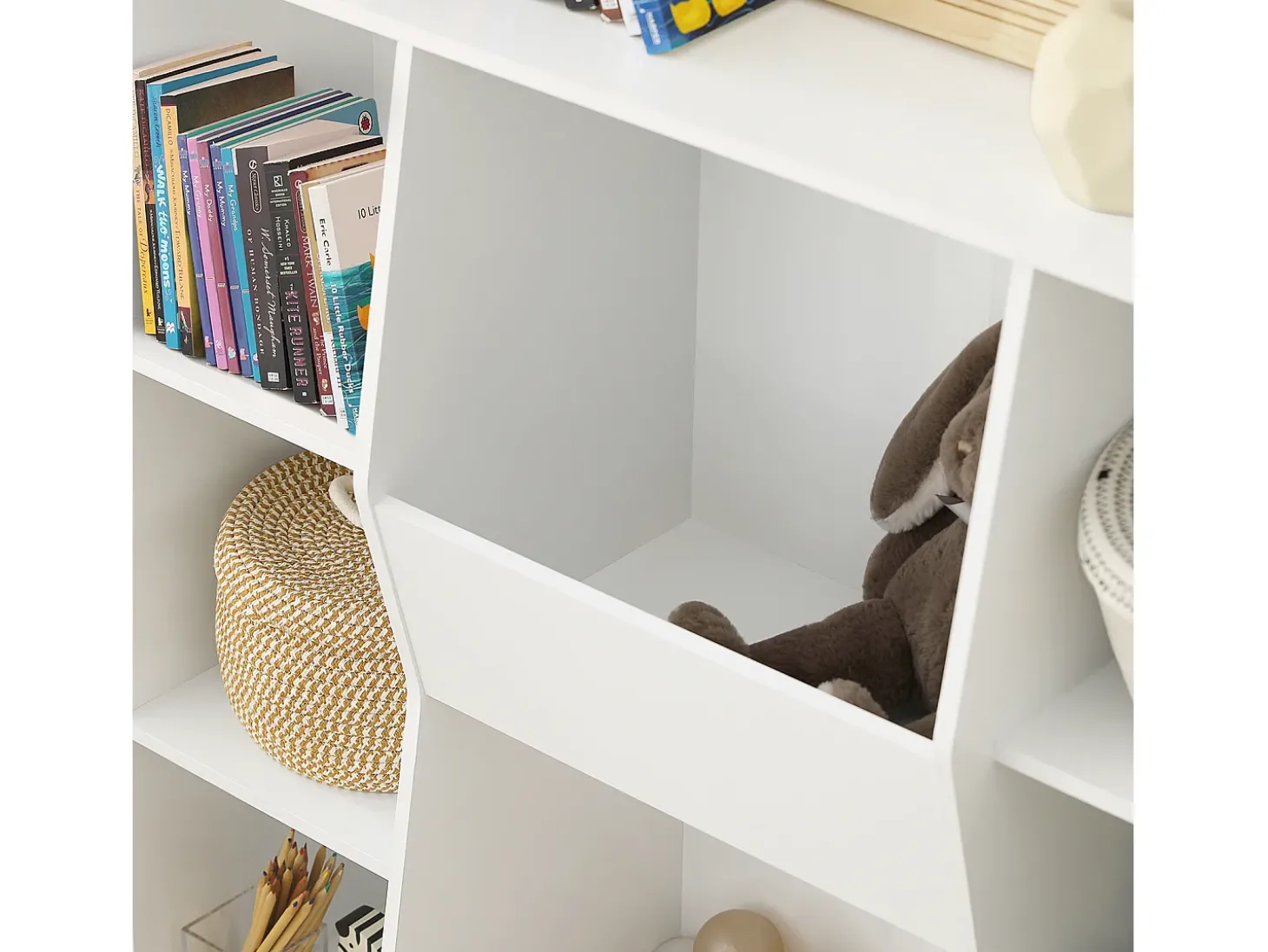 SoBuy armário de criança, armário de livros infantis, armário infantil KMB55-W