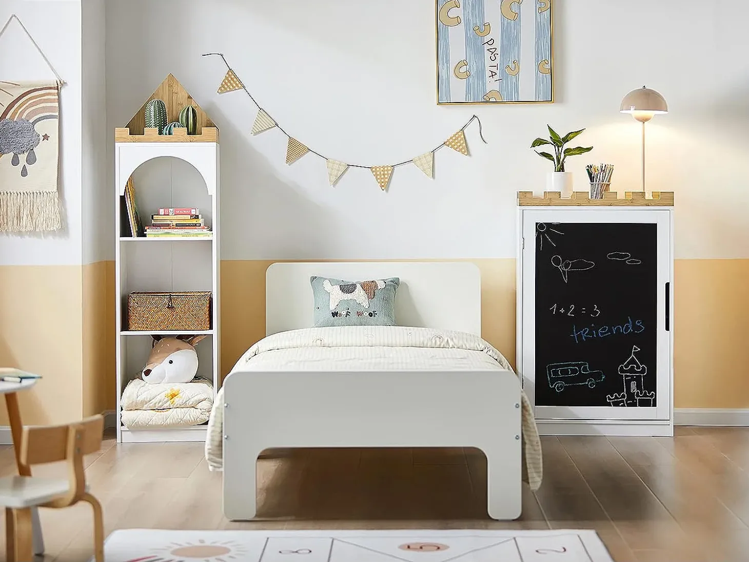 SoBuy armário de criança, armário de livros infantis, armário infantil KMB43-W