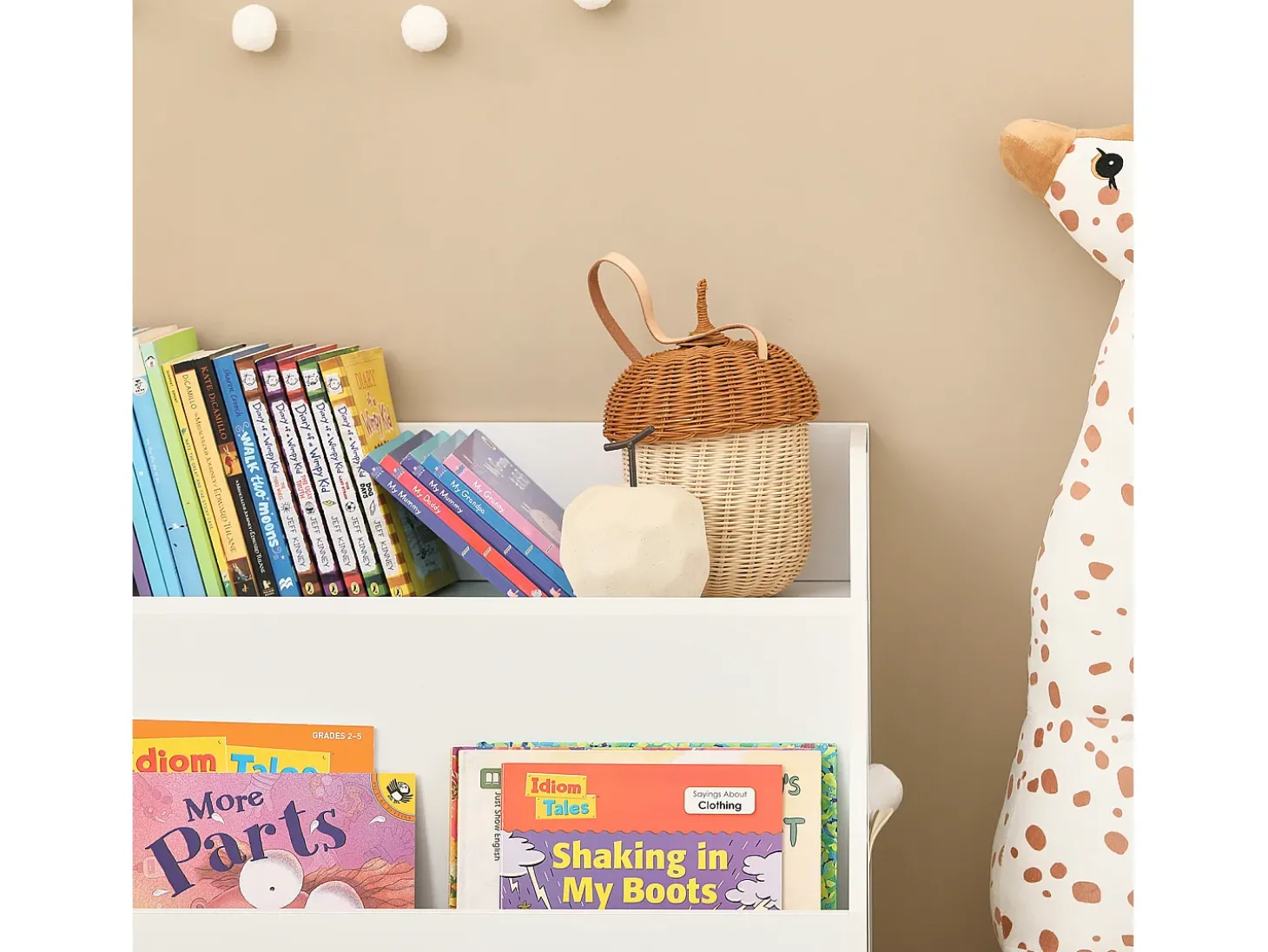 SoBuy armário de criança, armário de livros infantis, armário infantil KMB54-W