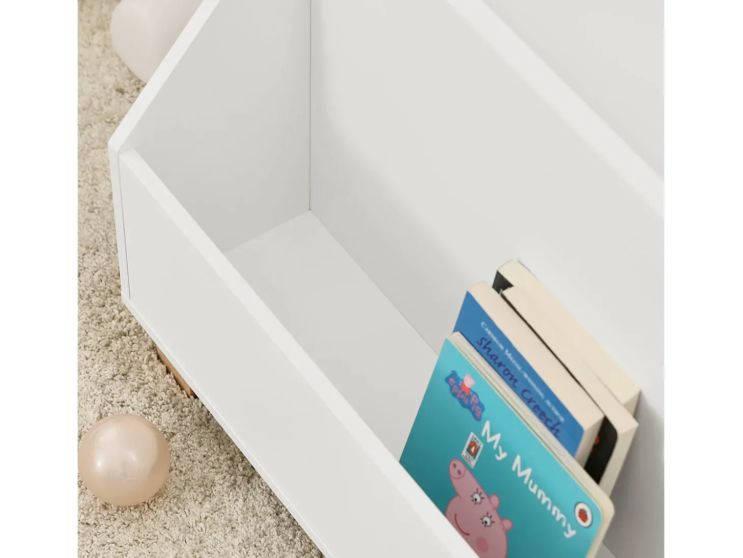 SoBuy armário de criança, armário de livros infantis, armário infantil KMB54-W