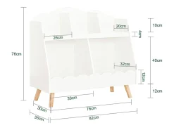 SoBuy armário de criança, armário de livros infantis, armário infantil KMB100-W