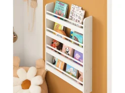 SoBuy armário de criança, armário de livros infantis, armário infantil KMB08-K-W
