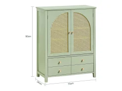 SoBuy armário de parede, cabide de parede, Cabide de parede com prateleira FHK28-HG