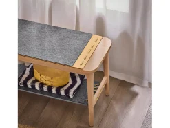 SoBuy Armário de sapatos com prateleira, banco, Banco com sapateira HFSR01-N