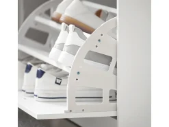 SoBuy Armário de sapatos com prateleira, banco, Banco com sapateira FSR16-HG