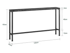 SoBuy Complexo de console, consola, Consola de entrada FSB19-SCH