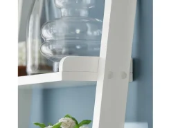SoBuy escada de madeira, escada decorativa, escritório FRG17-W