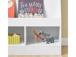 SoBuy Estante Infantil de Livros com 3 Prateleiras Branco 100x29.8x80cm Minimalista KMB118-W