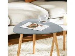 SoBuy mesa de cabeceira, mesa de café, mesa de café redonda FBT74-HG