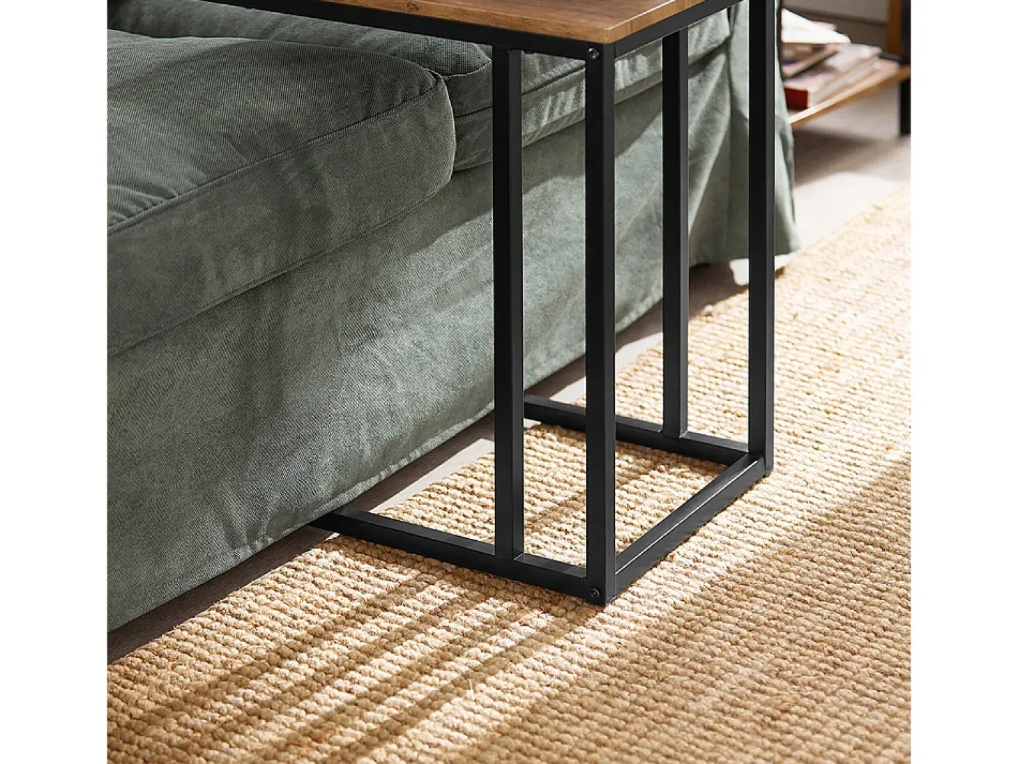 SoBuy mesa de cabeceira, mesa de café, mesa de café redonda FBT99-F