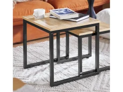 SoBuy mesa de cabeceira, mesa de café, mesa de café redonda FBT42-N