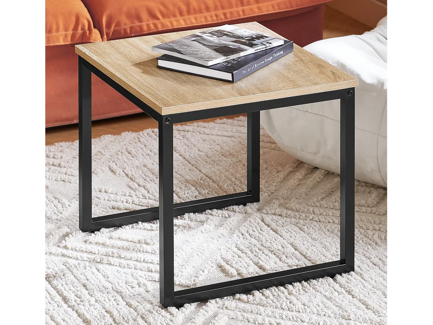 SoBuy mesa de cabeceira, mesa de café, mesa de café redonda FBT42-N