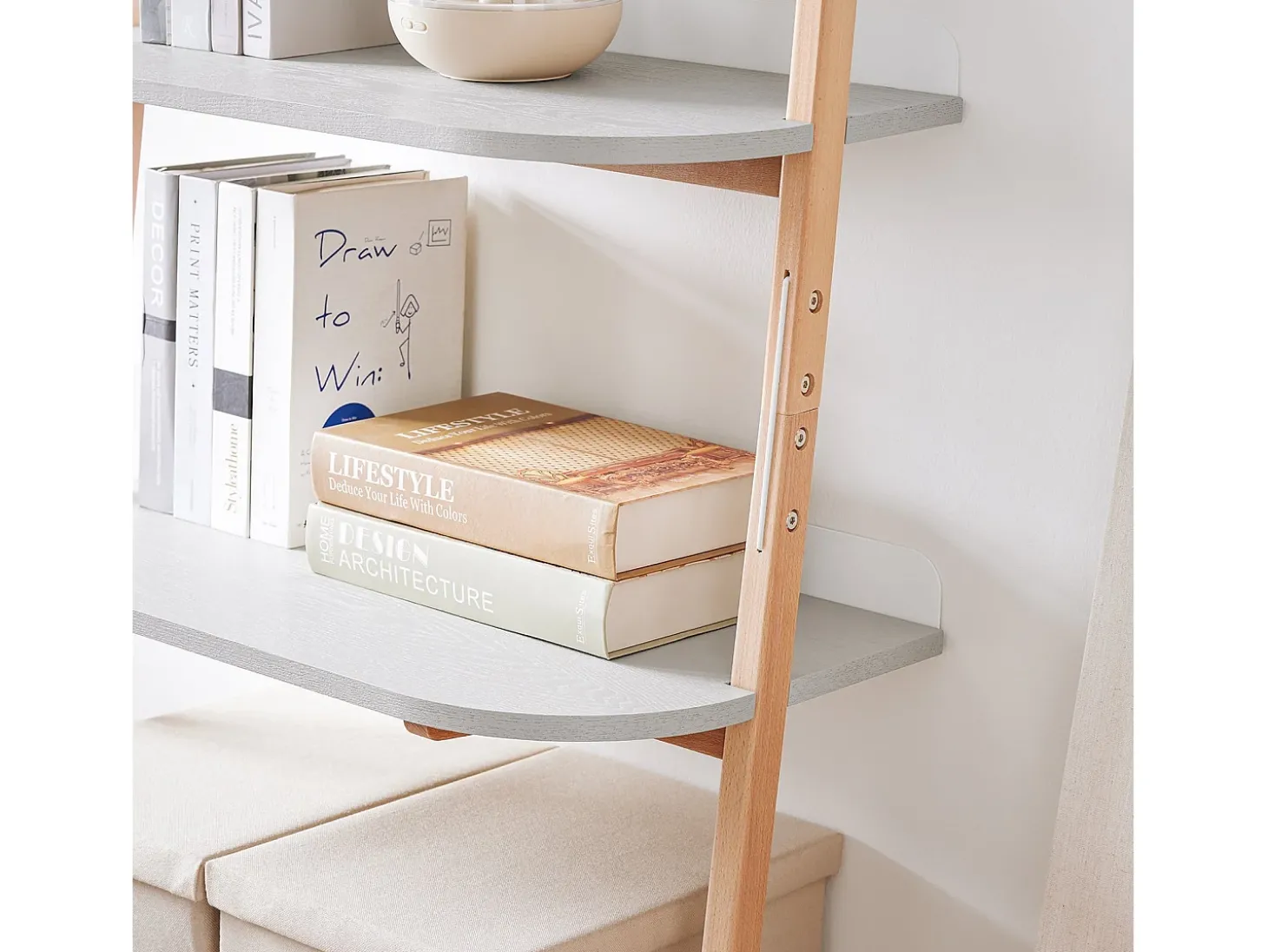 SoBuy, prateleira de mesa, Prateleira de escrivaninha, prateleira de escritório, HSTR02-HG