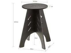 SoBuy, sofá mesa lateral, Prato com rodas, móvel de telefone, HFBT01-K-SCH