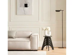 SoBuy, sofá mesa lateral, Prato com rodas, móvel de telefone, HFBT01-K-SCH