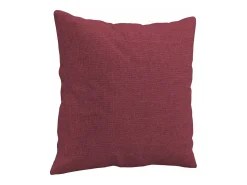 Sofá 3 lug. + almofadas decorativas 180cm tecido vermelho tinto