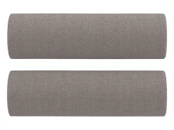 Sofá 3 lug. +almofadas decoração 180cm tecido cinza-acastanhado PT906650