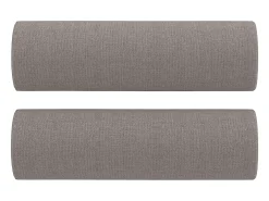 Sofá 3 lug. +almofadas decoração 180cm tecido cinza-acastanhado PT864591