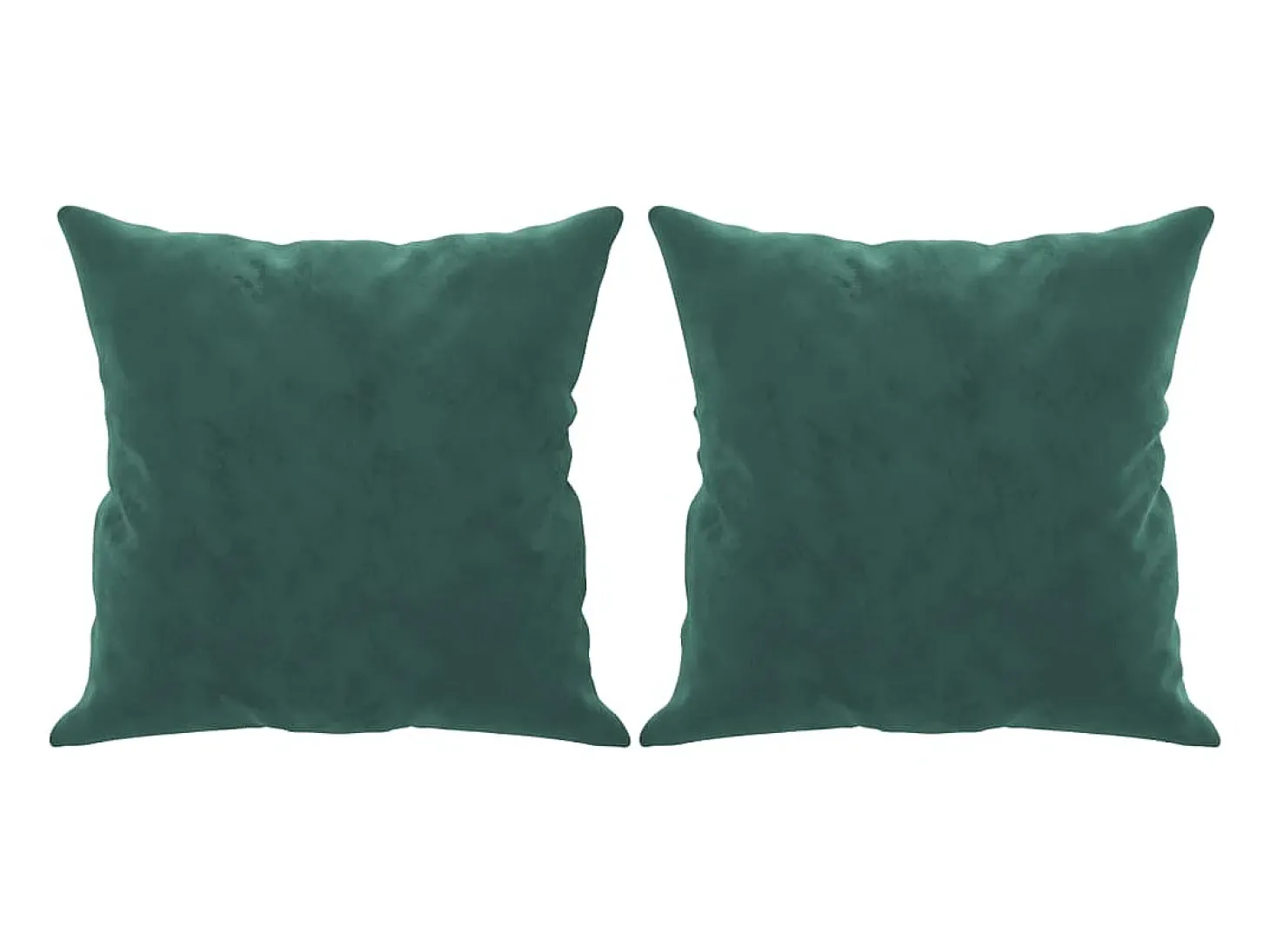 Sofá 2 lug. c/ almofadas decorativas 140cm veludo verde-escuro PT931028