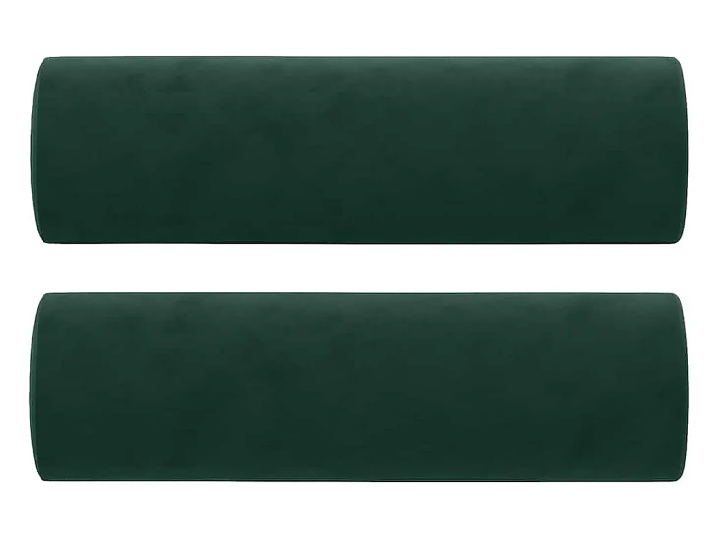 Sofá 2 lug. c/ almofadas decorativas 120 cm veludo verde-escuro