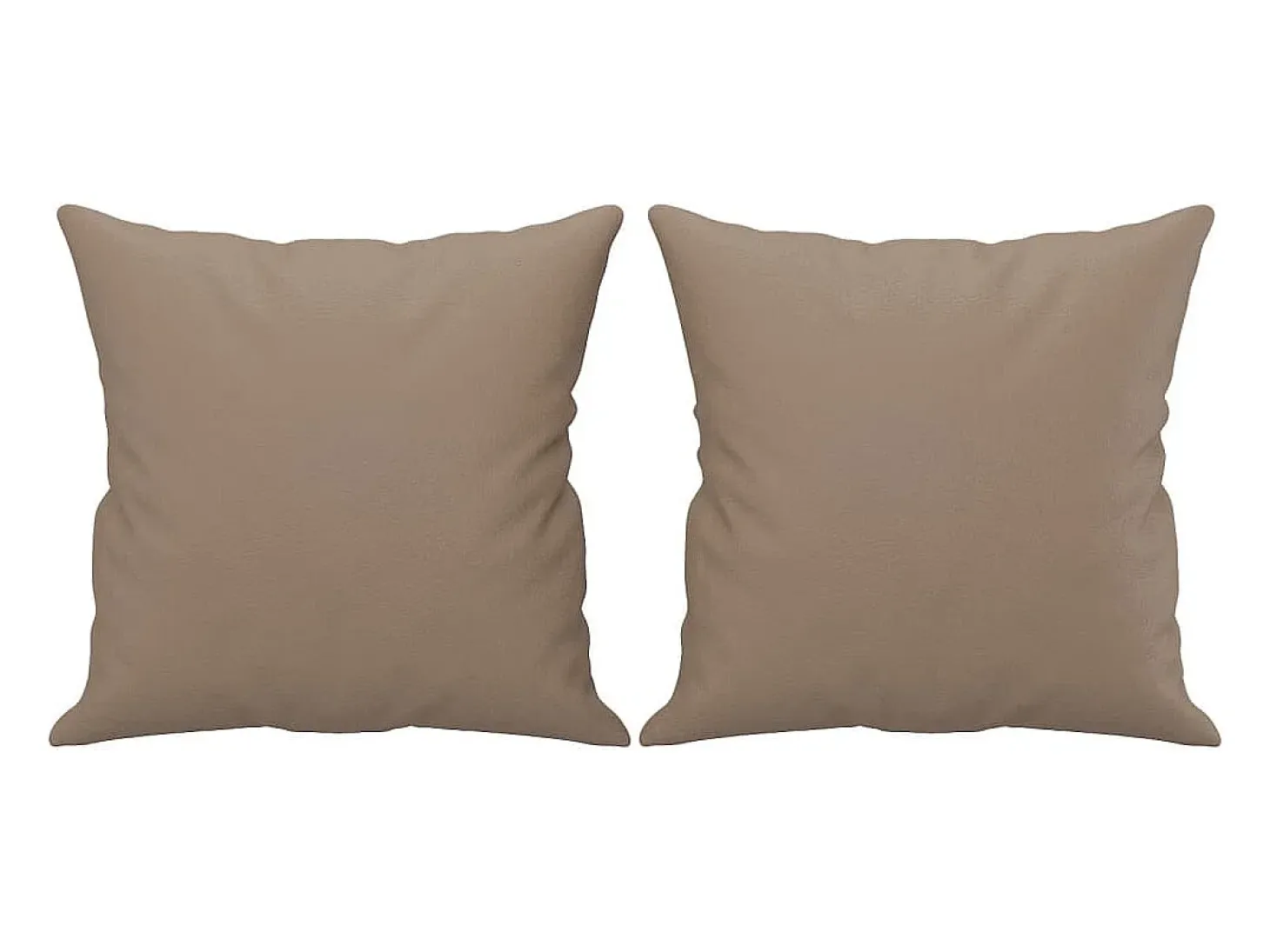 Sofá 2 lugares + almofadas 120 cm couro artificial cappuccino