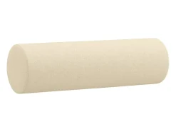 Sofá 2 lugares + almofadas decorativas 120 cm tecido cor creme