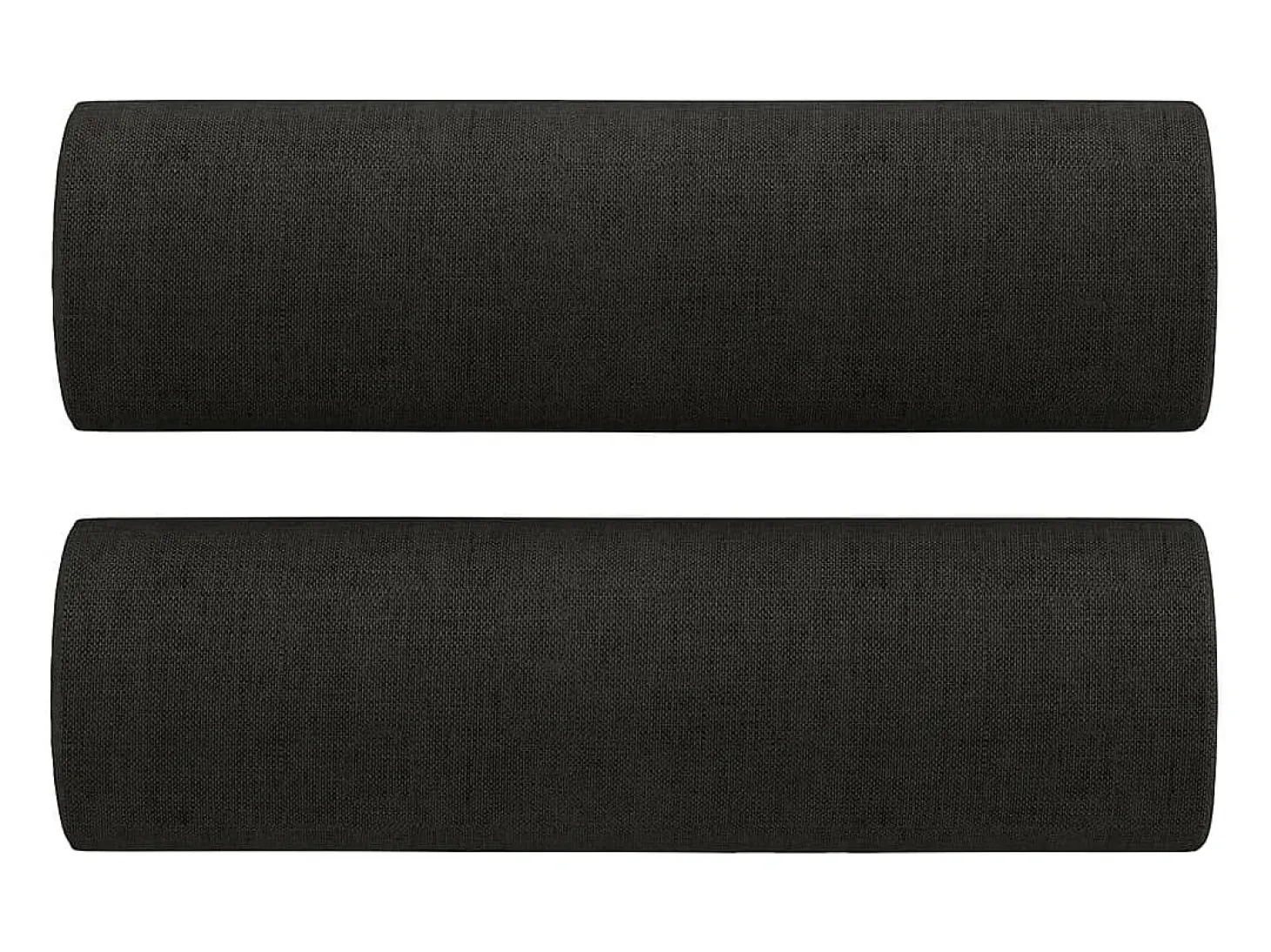 Sofá 2 lugares + almofadas decorativas 140 cm tecido preto