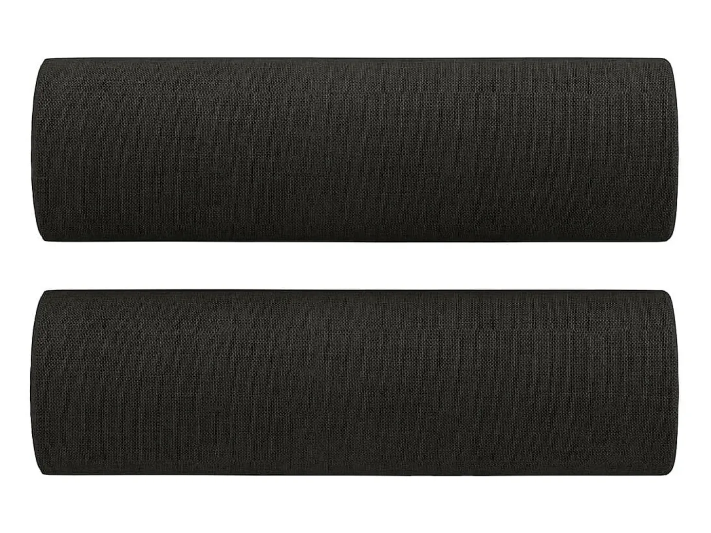 Sofá 2 lugares + almofadas decorativas 140 cm tecido preto