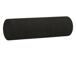 Sofá 2 lugares + almofadas decorativas 120 cm tecido preto