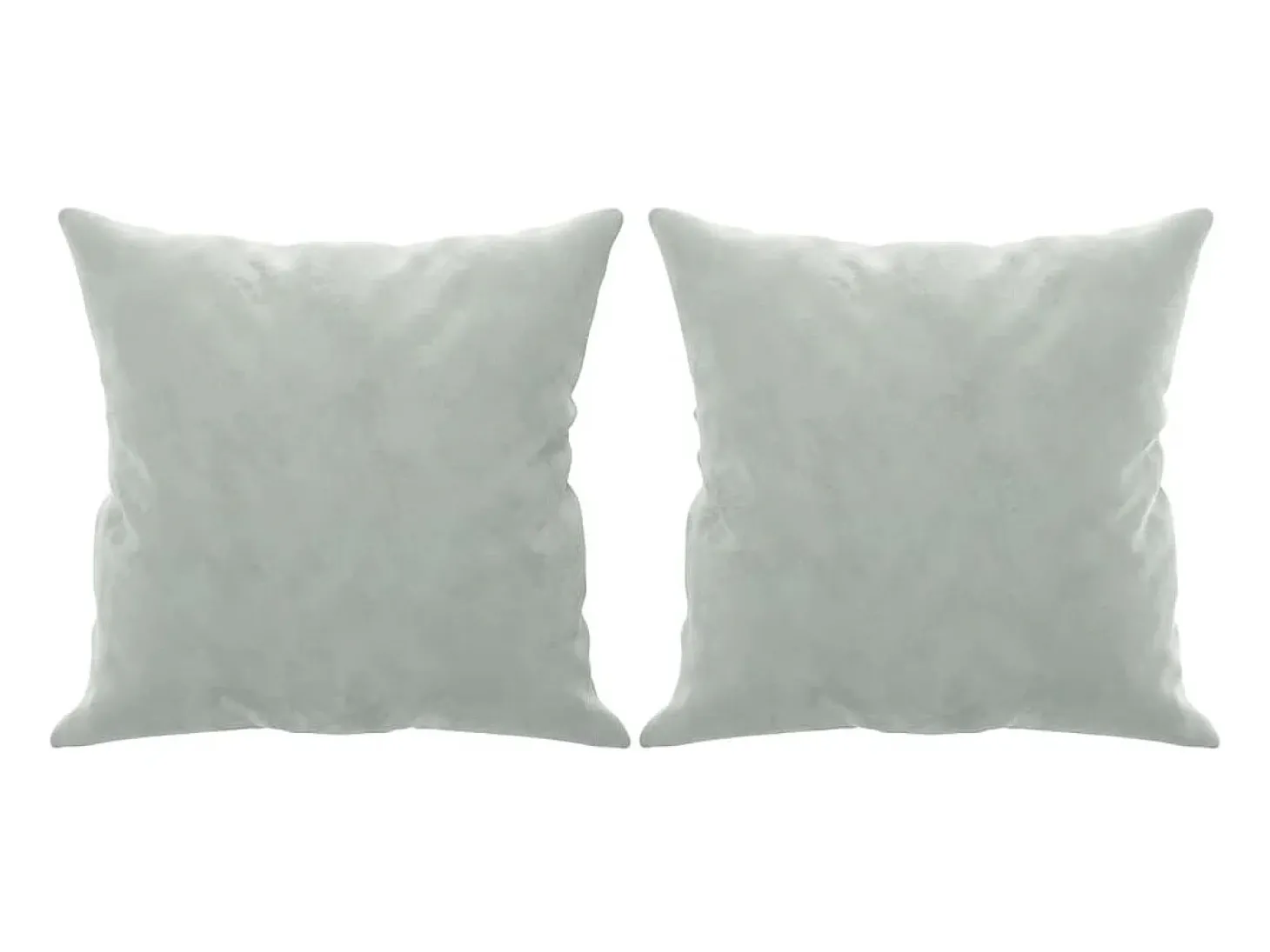 Sofá 2 lugares + almofadas decorativas 120cm veludo cinza-claro PT899279